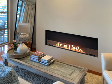 FLEX 68SS - Bioethanol glass and steel Fireplace insert by EcoSmart Fire - view 2